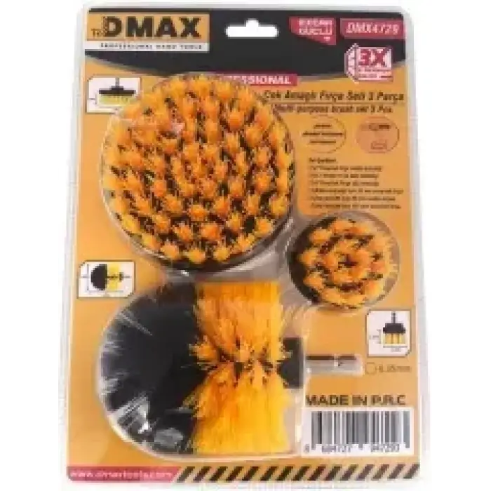 DMAX ÇOK AMÇLI FIRÇA SETİ 3 PARÇA 4729