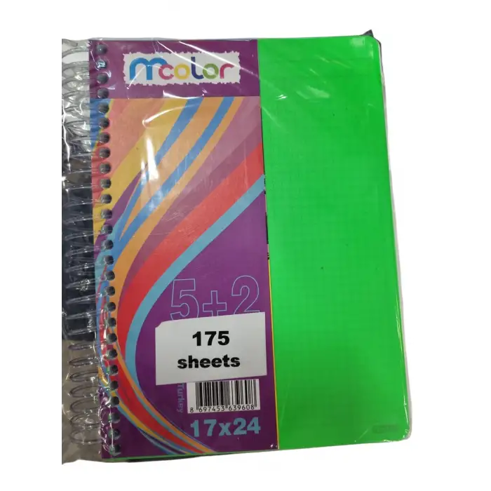 MCOLOR 17X24 5+2 AYRAÇLI DEFTER