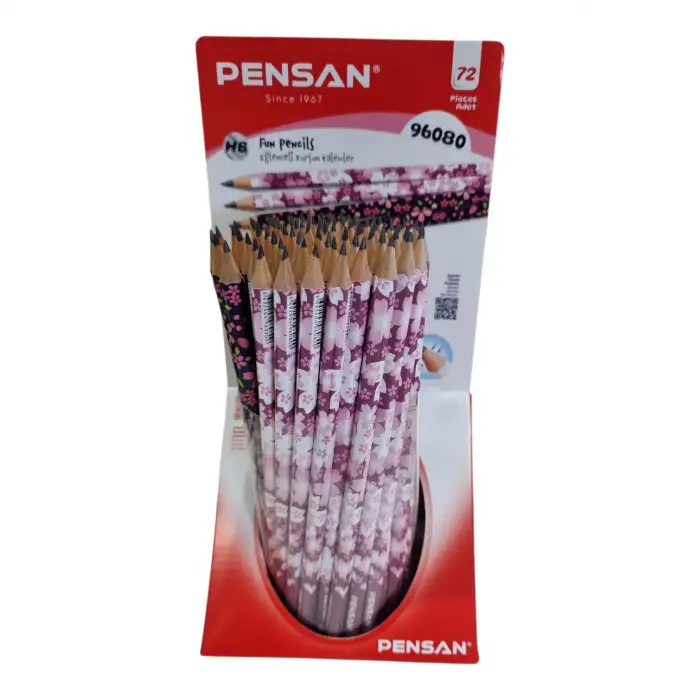 PENSAN ÇİÇEK FLİMLİ KURŞUN KALEM 96080(PKT 72Lİ )