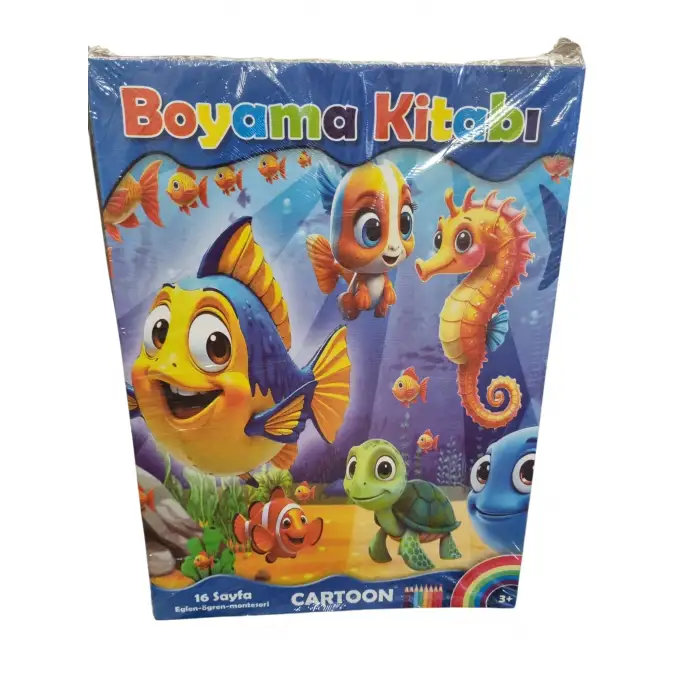 ÜLKEM CARTOON BOYAMA 16 SAYFA (PKT-24 LÜ)
