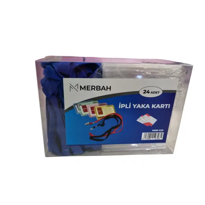 MERBAH MAVİ LÜX YAKA KARTI İPİ MRB-529 (PKT-24LÜ)