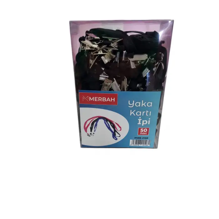 MERBAH SİYAH YAKA KARTI İPİ MRB-2108 (PKT-50Lİ)