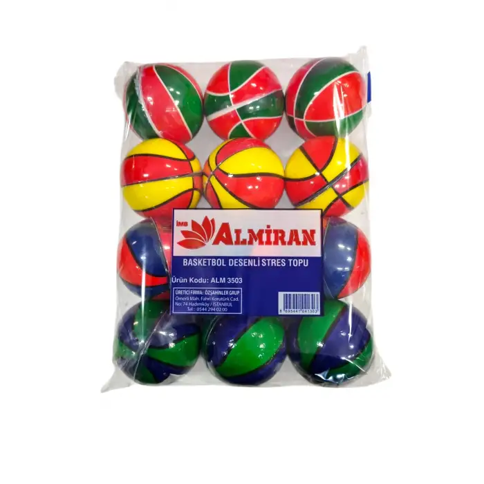 ALMİRAN STRES TOPU 6,3 CM KÜÇÜK (PKT-12 Lİ)