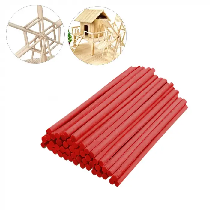 KİKAJOY KIRMIZI TAHTA ÇUBUK 13 CM 40 LI (KT-24LÜ)