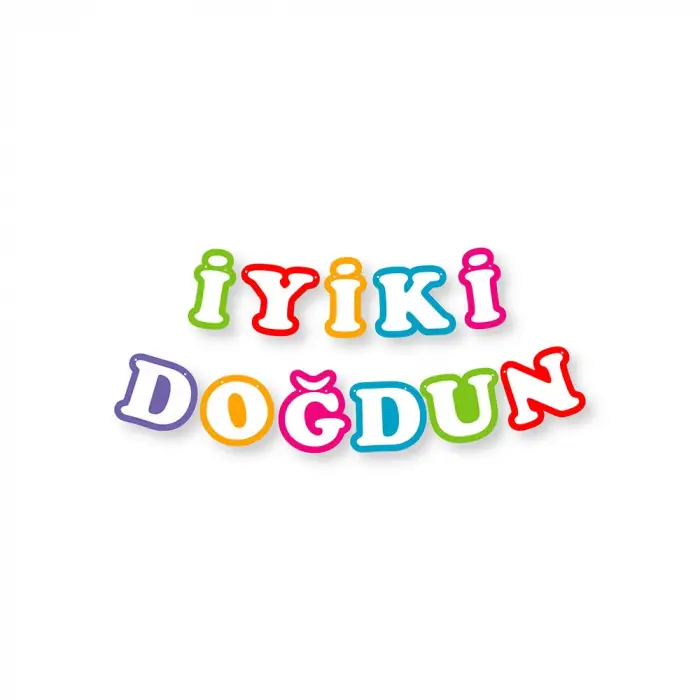 RAİNBOW İYİ Kİ DOĞDUN HARF SETİ 2006972-1