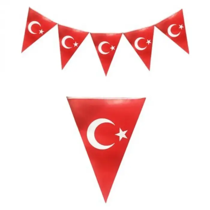 MİLLİ BAYRAM ÜÇGEN BAYRAK SETİ 2006951