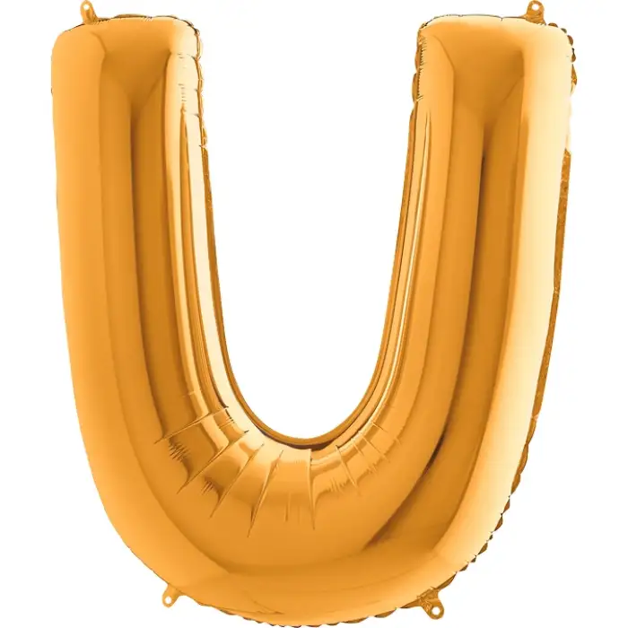 40X102 CM U HARFLİ ALTIN FOLYO BALON