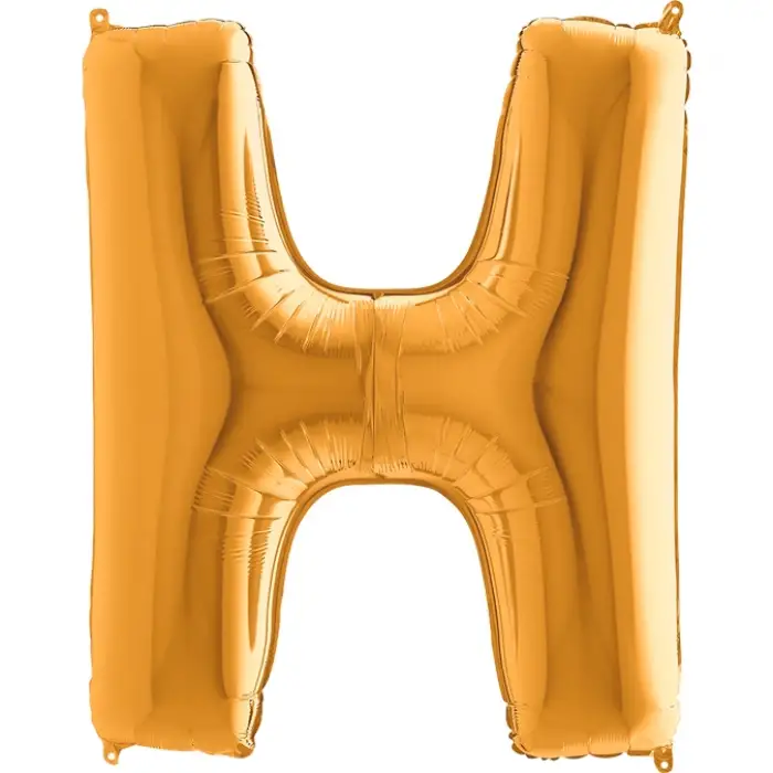 40X102 CM H HARFLİ ALTIN FOLYO BALON