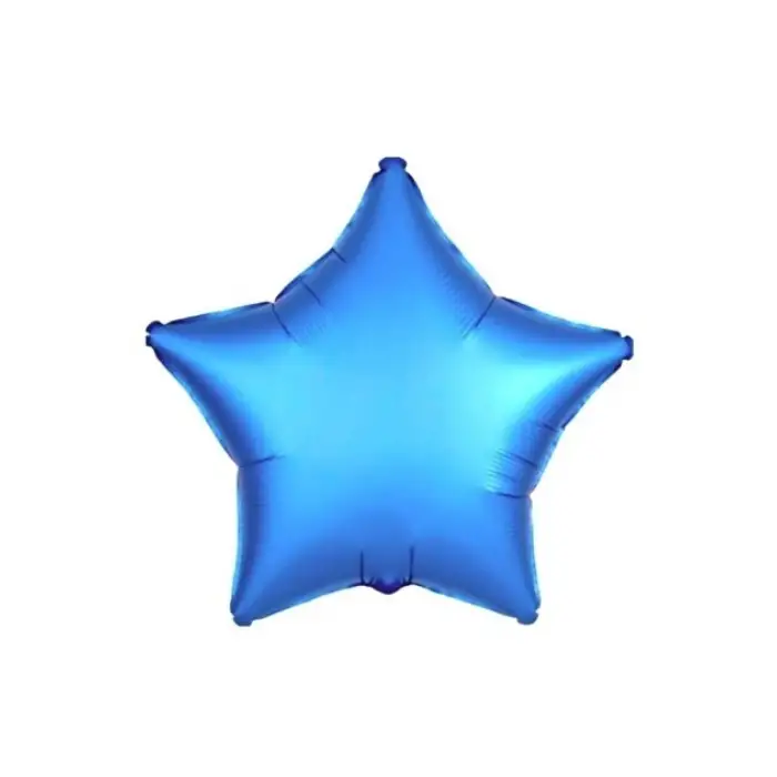 18/45 CM MAVİ YILDIZ FOLYO BALON