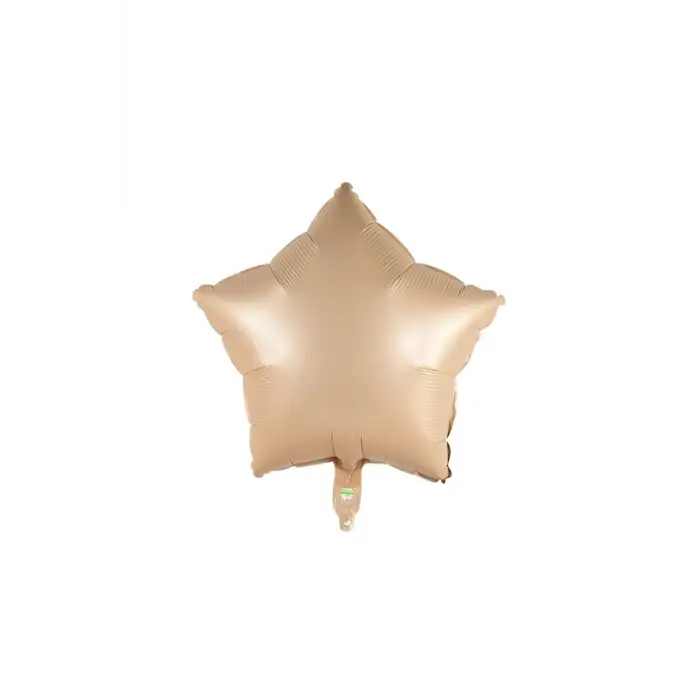 18/45 CM KARAMEL YILDIZ FOLYO BALON