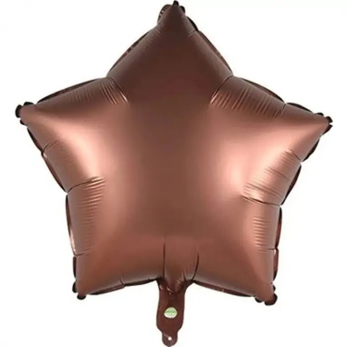 18/45 CM KAHVE YILDIZ FOLYO BALON