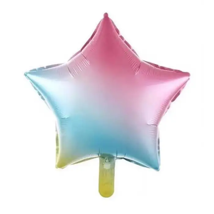 18/45 CM RAİNBOW YILDIZ FOLYO BALON