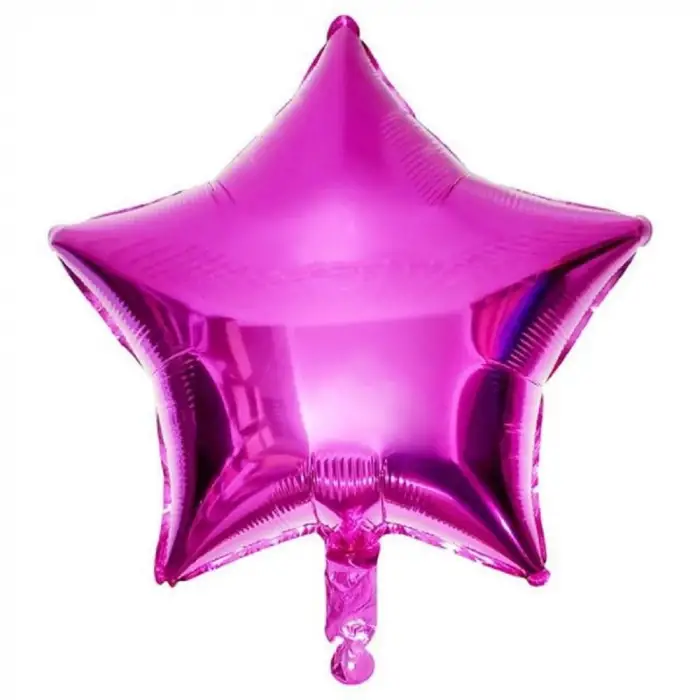 18/45 CM PEMBE YILDIZ FOLYO BALON