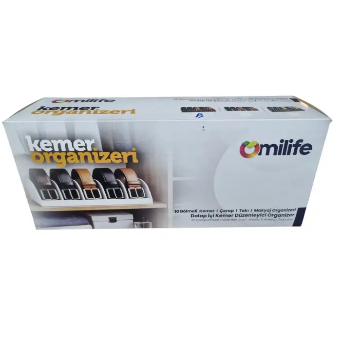 OMİLİFE KEMER ORGANİZER BEYAZ PLS01-151