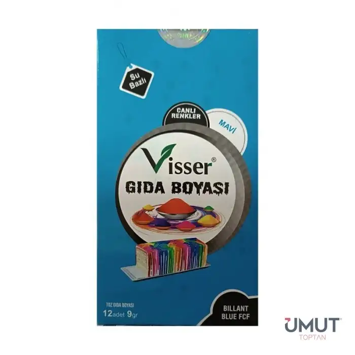 VİSSER PEMBE TOZ GIDA BOYASI (PKT-12 Lİ)