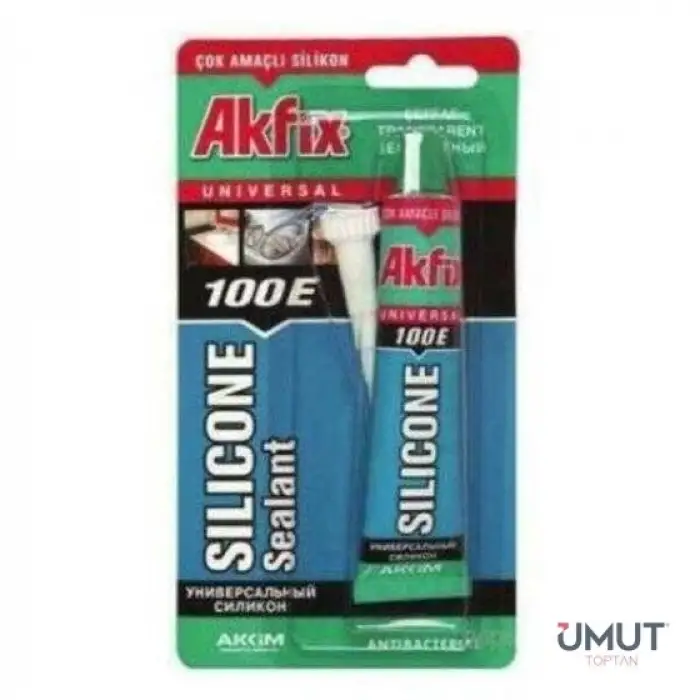 AKFİX 100 E TÜP SİLİKON 50 ML BEYAZ 24/192