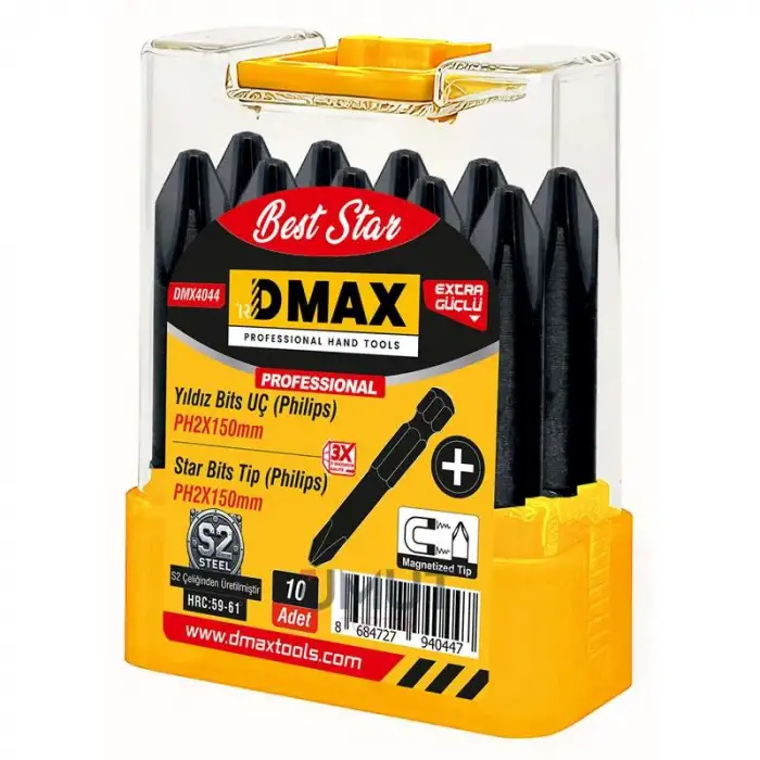 DMAX BİTS UÇ PH-Z 2X75 MM DMX-4047 (PKT-10 LU)