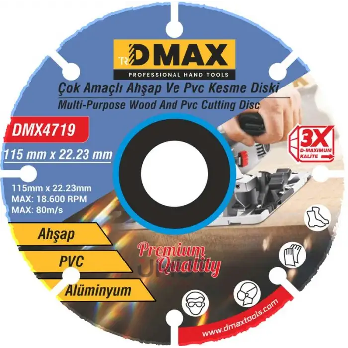 DMAX AHŞAP VE PVC KESME DİSKİ DMX-4719