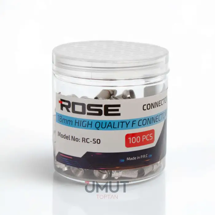 ROSE -F- KONNEKTÖR GOLD RC-50 (PKT-100 LÜ)