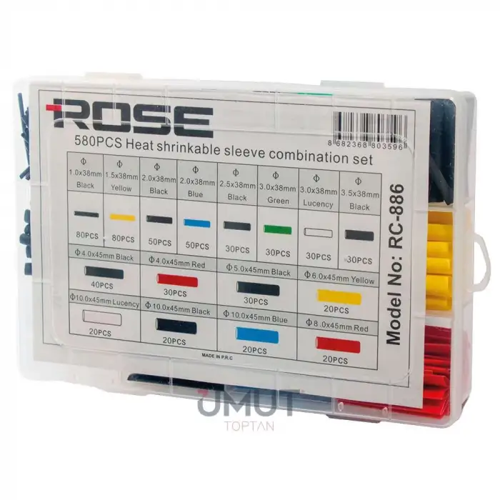ROSE MAKARON TERMİNAL SET RC-886 580 PARÇA