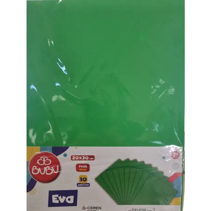 BU-BU 20X30 YEŞİL EVA 10 LU EV-0046