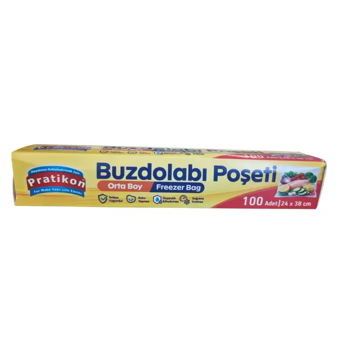 PRATİKON BUZDOLABI POŞETİ ORTA BOY 100 LÜ