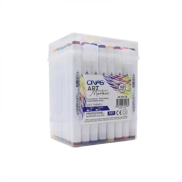 ONAS ÇİFTLİ MARKER KALEM ZW-7001-48 (PK-48/KT-192)