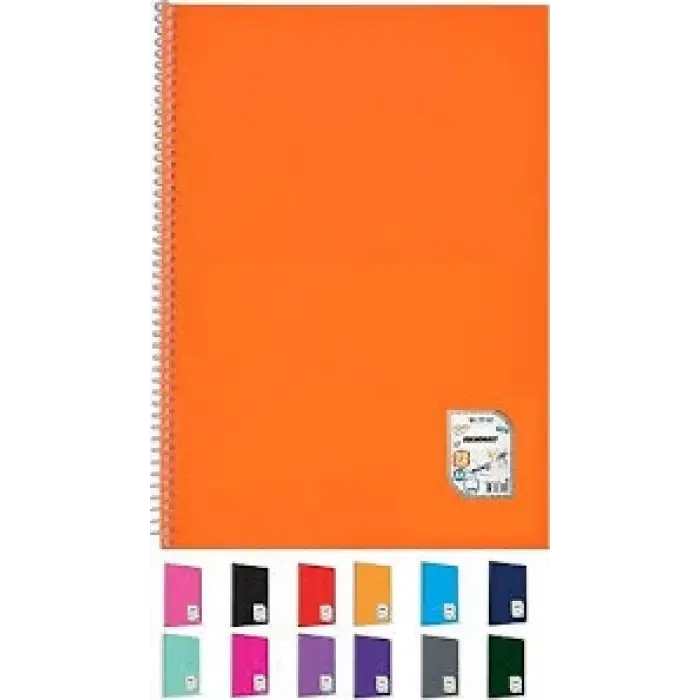 A4 METOT PP KAPAK SPİRALLİ 72-1 DEFTER (KOLİ-72L)