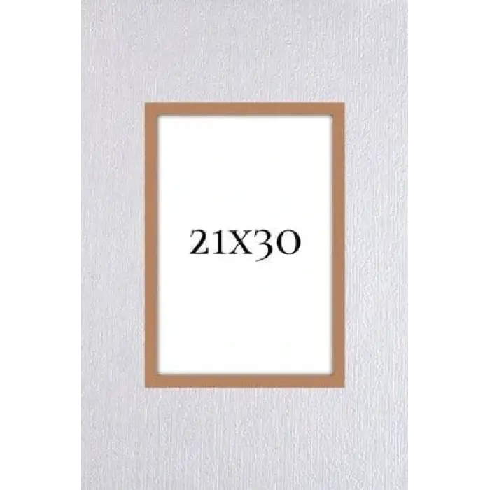 AÇIK KAHVE ÇERÇEVE 21X30 A4