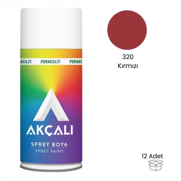 AKÇALI SPREY BOYA KIRMIZI 400 ML 320