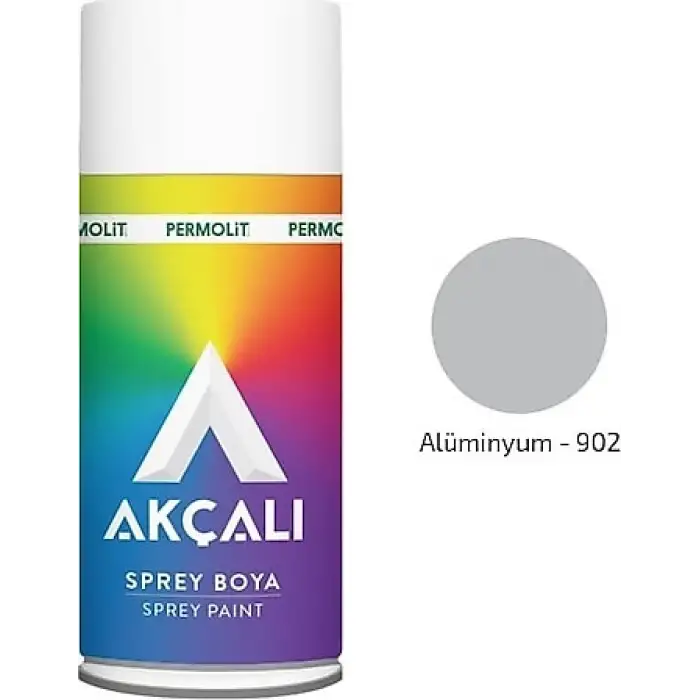 AKÇALI SPREY BOYA METALİK ALUMİNYUM 400 ML 902