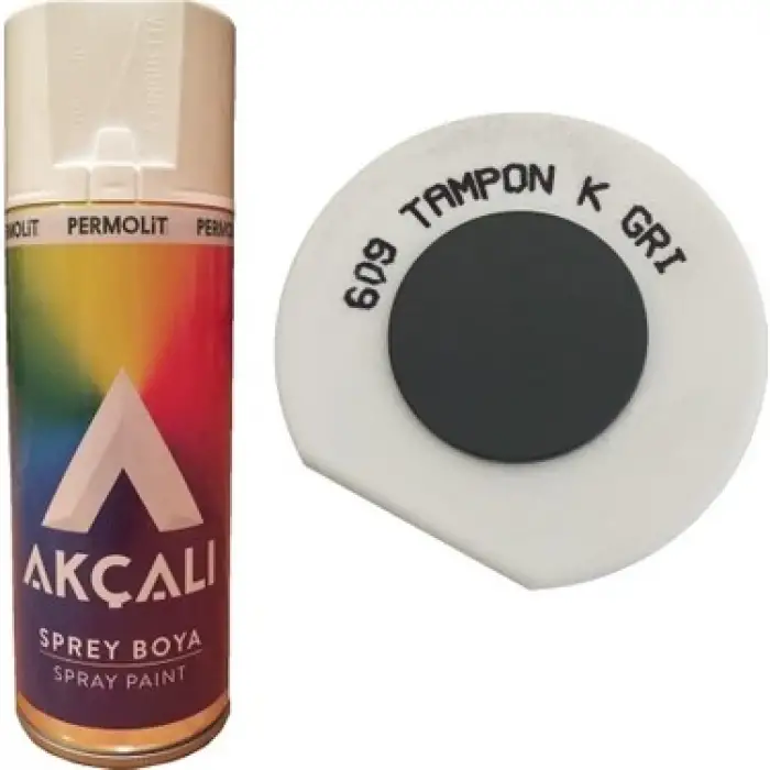AKÇALI SPREY BOYA METALİK TAMPON K.GRİ 400 ML 609