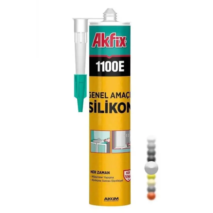AKFİX 1100E SİLİKON ŞEFFAF 280 ML
