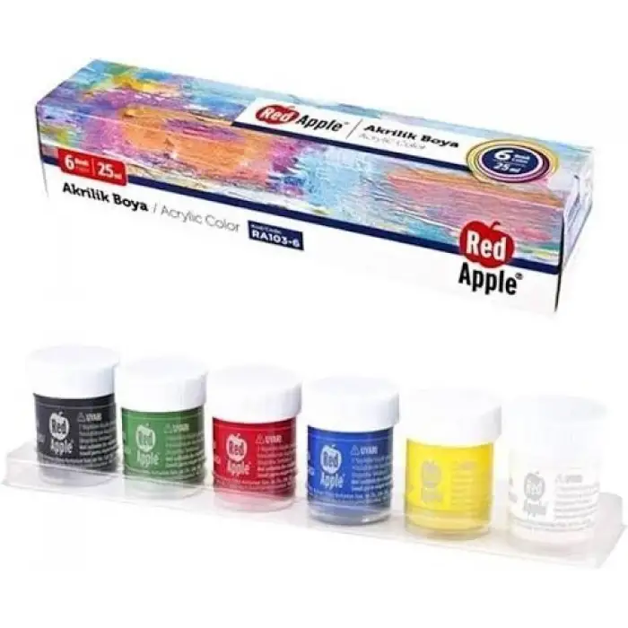 AKRİLİK BOYA 25 ML SIRALI SET RA-6