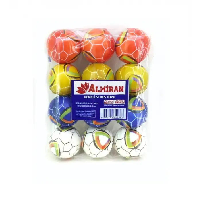 ALMİRAN STRES TOPU 6,3 CM KÜÇÜK (PKT-12 Lİ)
