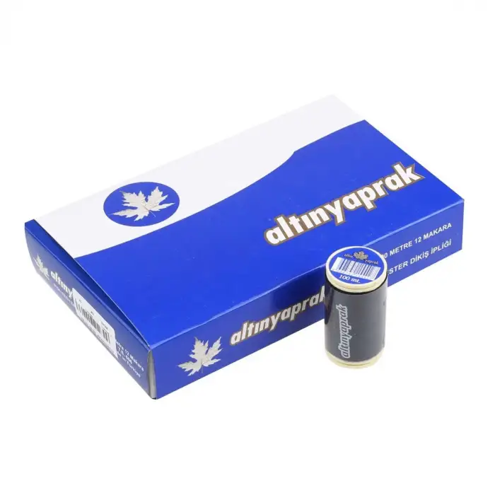 ALTINYAPRAK DİKİŞ İPLİĞİ (MAKARA) SİYAH 100 MT