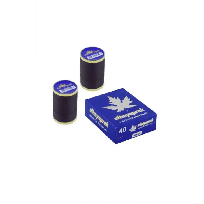 ALTINYAPRAK DİKİŞ İPLİĞİ (MAKARA) SİYAH (PKT-6 LI)