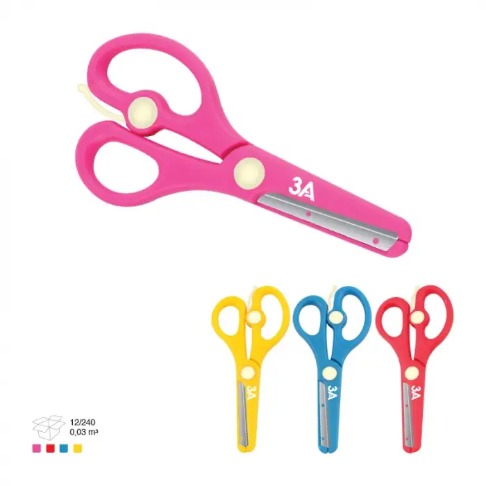 ARK EMNİYETLİ ÖĞRENCİ MAKAS PLASTİK (PKT-24 LÜ)