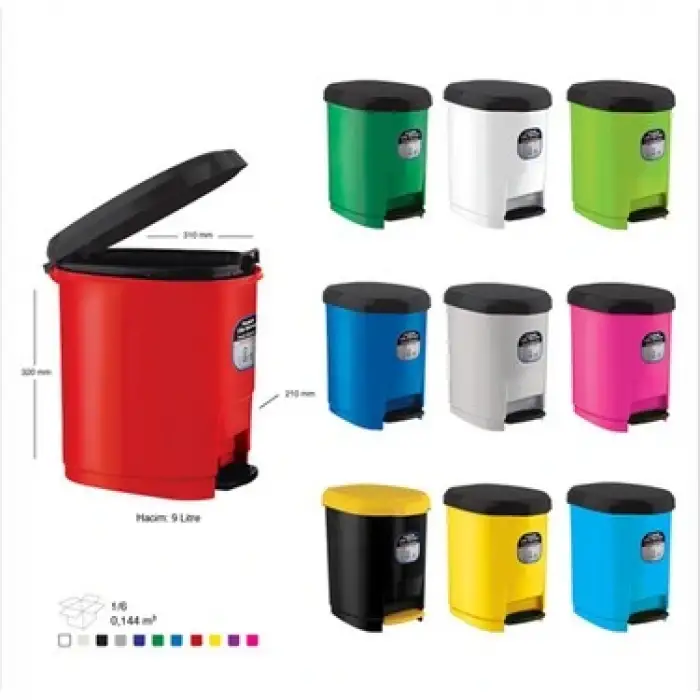 ARK PEDALLI ÇÖP KOVASI PLASTİK 9 LT 1380