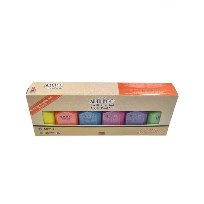 ARTDECO AKRİLİK BOYA SETİ M.RENK 6X75 ML Y-070-AS7