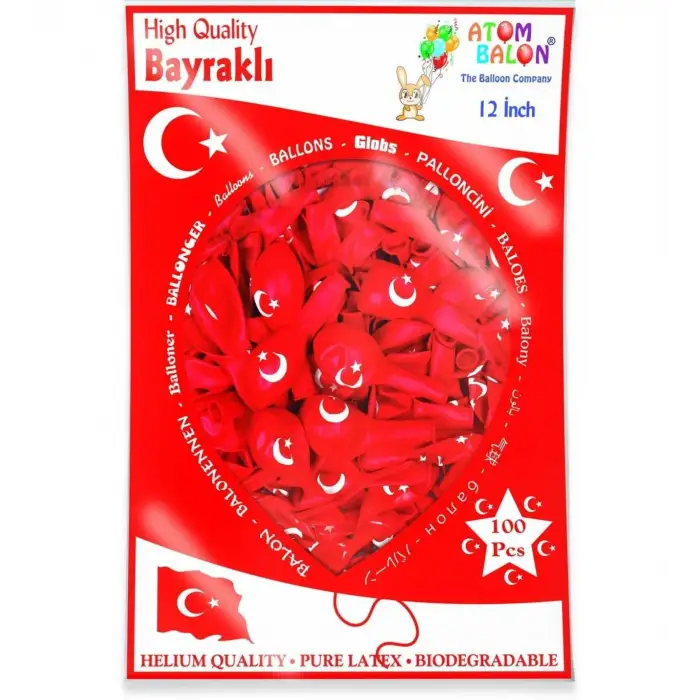 ATOM BALON BASKILI 100 LÜ
