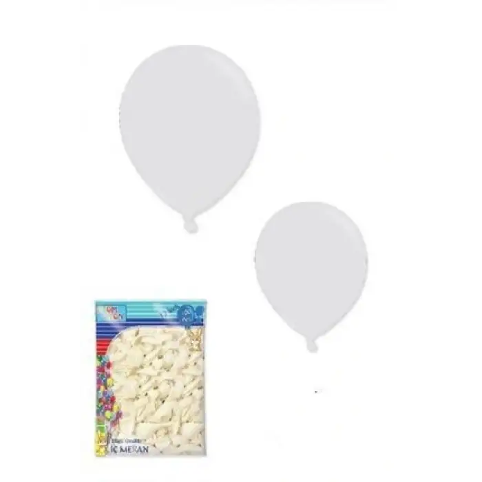 ATOM BALON İÇ MEKAN BEYAZ 100 LÜ