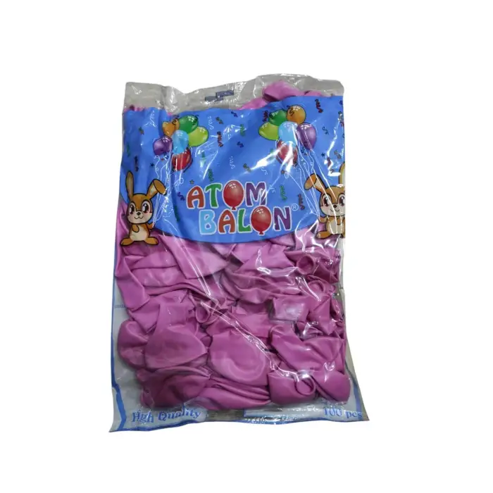 ATOM BALON İÇ MEKAN PEMBE 100 LÜ
