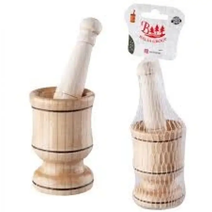 BALSA AHŞAP HAVAN KÜÇÜK BOY BLS-9007