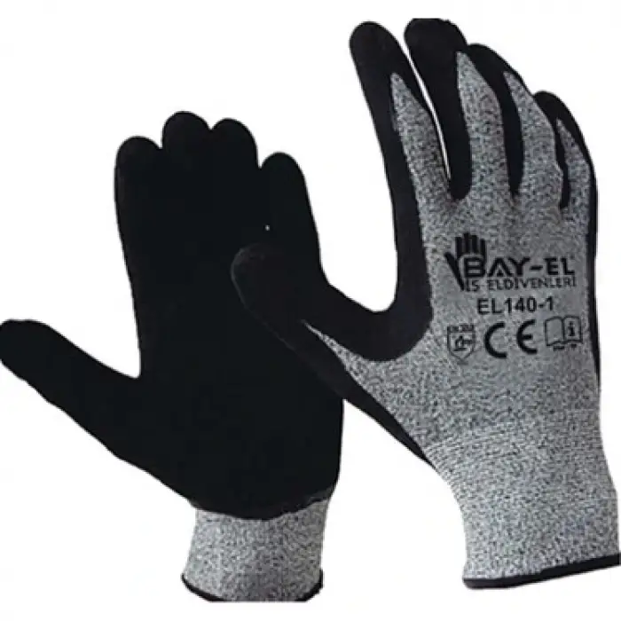 BAY-EL MONT. İŞ ELDİVEN GRİ SİYAH EL-140-1(EL-340)