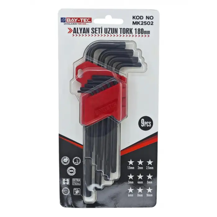BAY-TEC ALYAN SETİ TORK UZUN 180 MM MK-2502