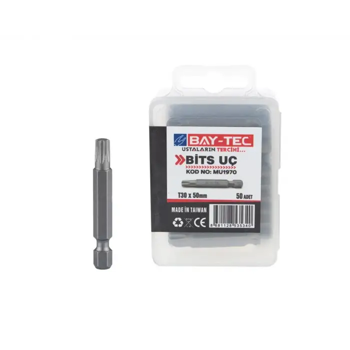 BAY-TEC BİTS UÇ T30X50 MM 1970(PK-10-KT-50 Lİ)
