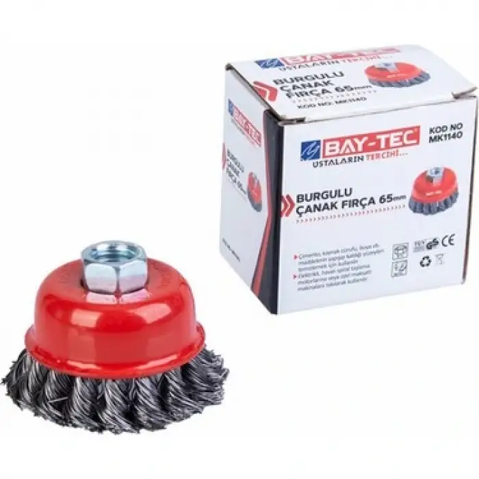 BAY-TEC BURGULU ÇANAK FIRÇA 65 MM MK-1140