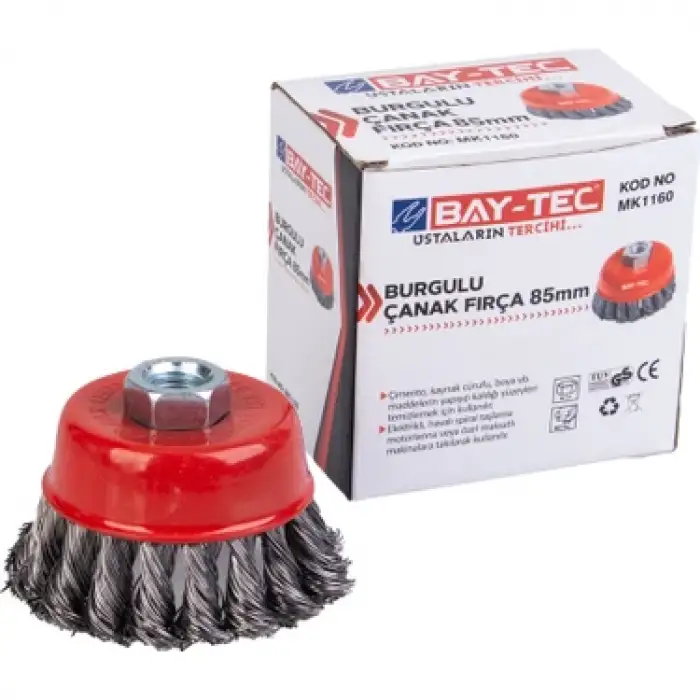 BAY-TEC BURGULU ÇANAK FIRÇA 85 MM MK-1160