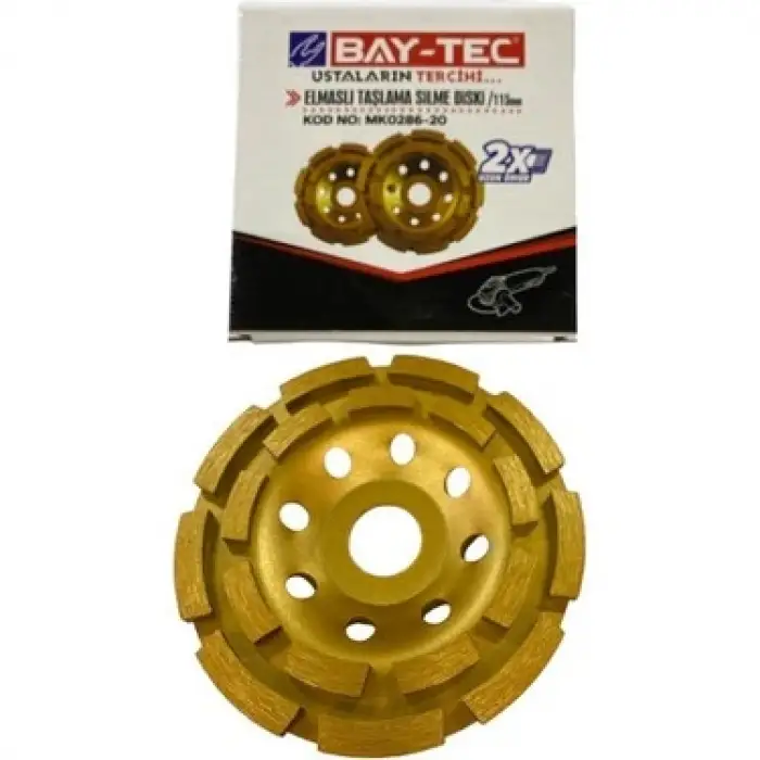 BAY-TEC ELMASLI TAŞLAMA SİLME DİSKİ 115 MM 0286-20